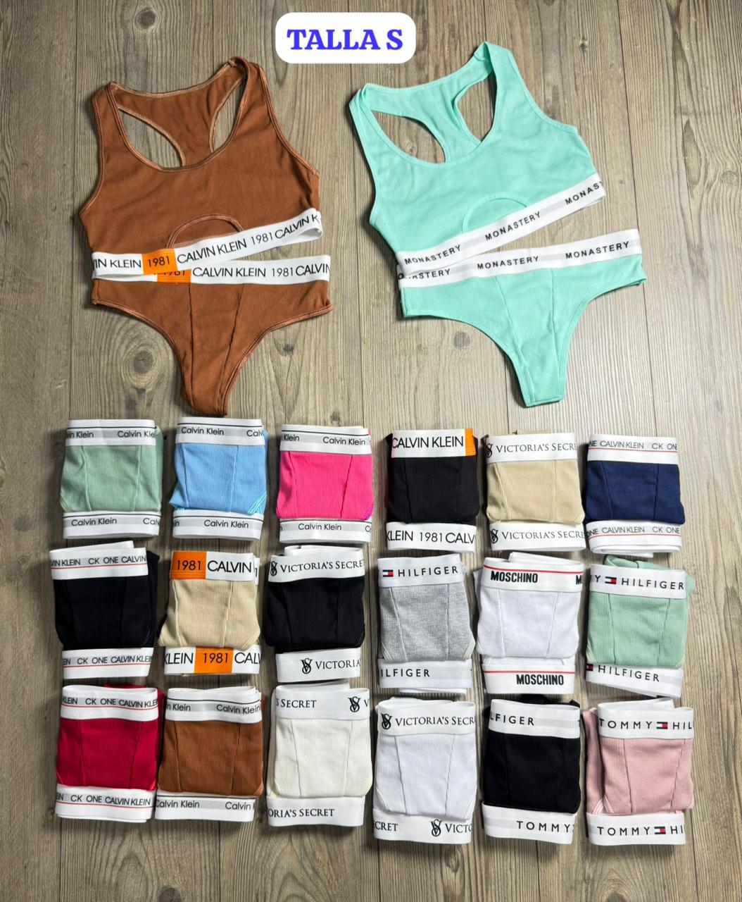 Set (Top + Tanga) En   Tela Rib  – Sensual, Cómodo Y Ajustable