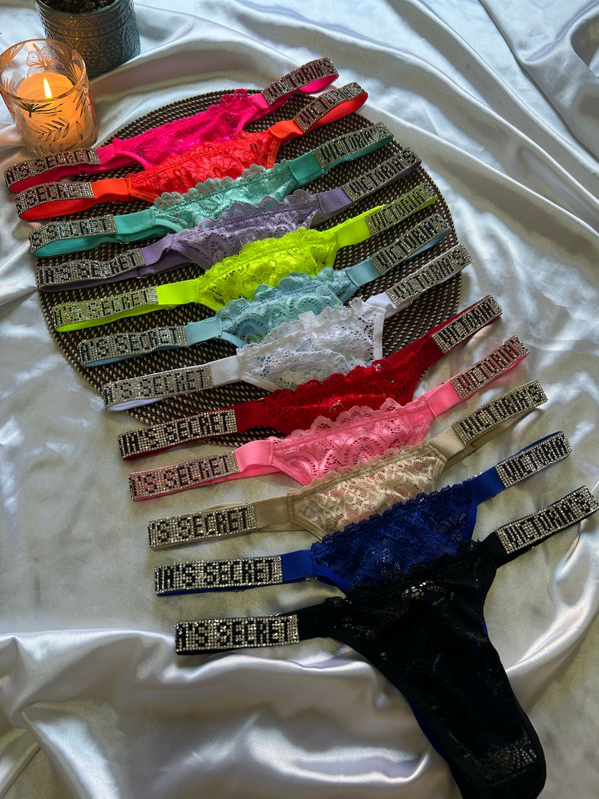 Pantys De Encaje Con Strass